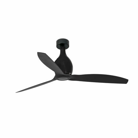 Deckenventilator MINI ETERFAN Ø 128cm Schwarz - moderner, eleganter Deckenventilator in Schwarz mit drei Flügeln.