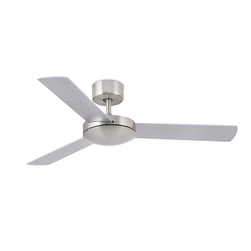 Deckenventilator MINI MALLORCA Ø 106cm Nickel-Matt, Grauschwarz im modernen Design.