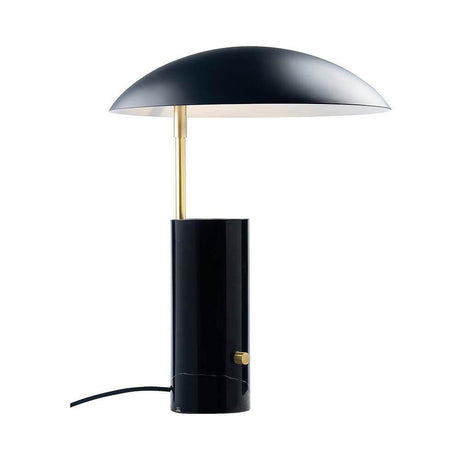 Mademoiselles marble table lamp with an oversized lampshade and solid marble base.
