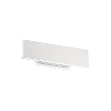 Aplique de pared LED Desk Up&Down blanco: forma elegante y esbelta, aluminio en blanco mate, luz hacia arriba y hacia abajo.