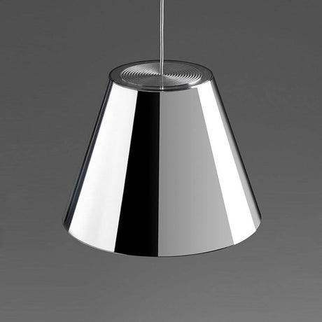 Rotaliana Dina LED pendant light Ø 20 cm chrome in a modern, glossy design, ideal for stylish interiors.