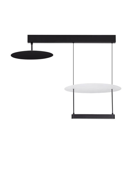Diona Plafón LED 2 luces 3000K negro, blanco