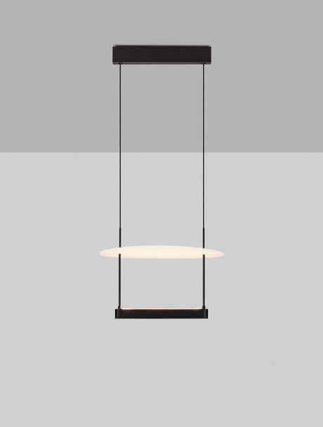 Diona LED Pendelleuchte Ø 40cm Schwarz, Weiß