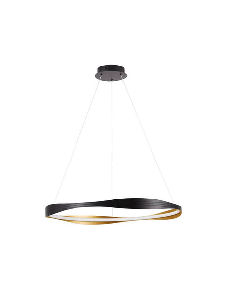Dobi LED Pendelleuchte 2700, 5000K Schwarz, Gold