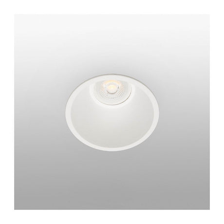 Downlight Fresh IP65 230V White: round recessed light made of aluminum, ideal for commercial and workspaces.