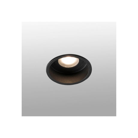 Downlight HYDE Round GU10 IP44 Black, modern design, ideal for indoor lighting or bathrooms.