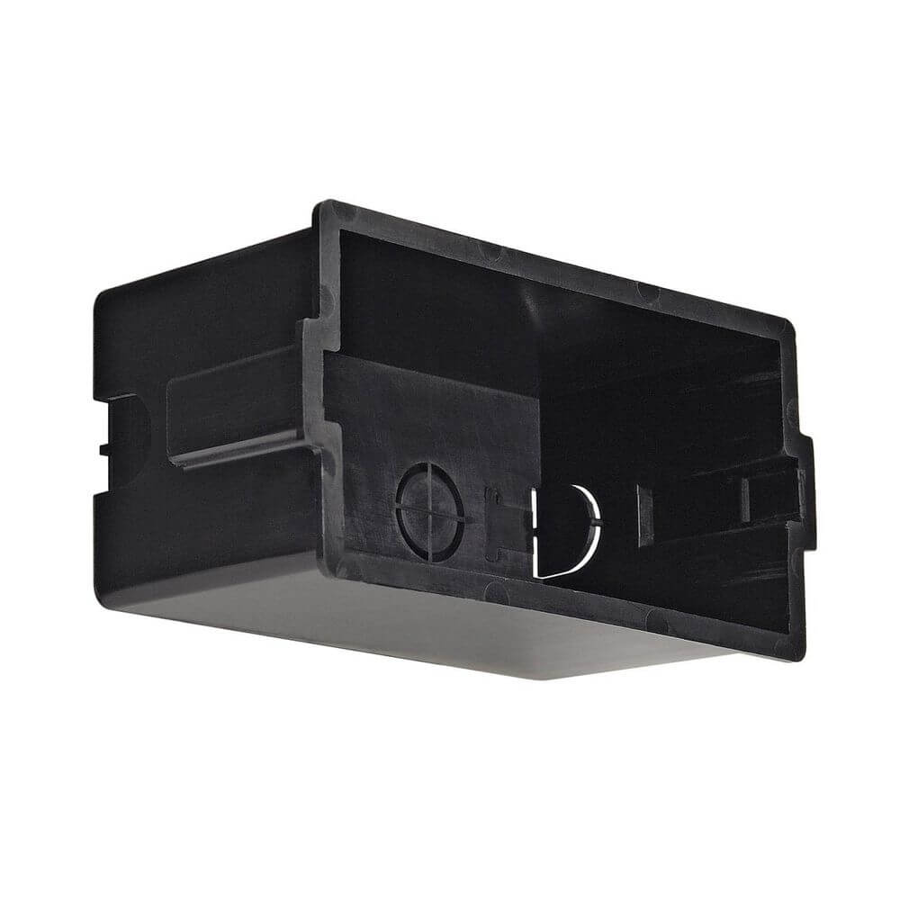 Downunder OUT LED L Wandeinbauleuchte anthrazit Einbautopf aus Kunststoff, ideal für Montage.