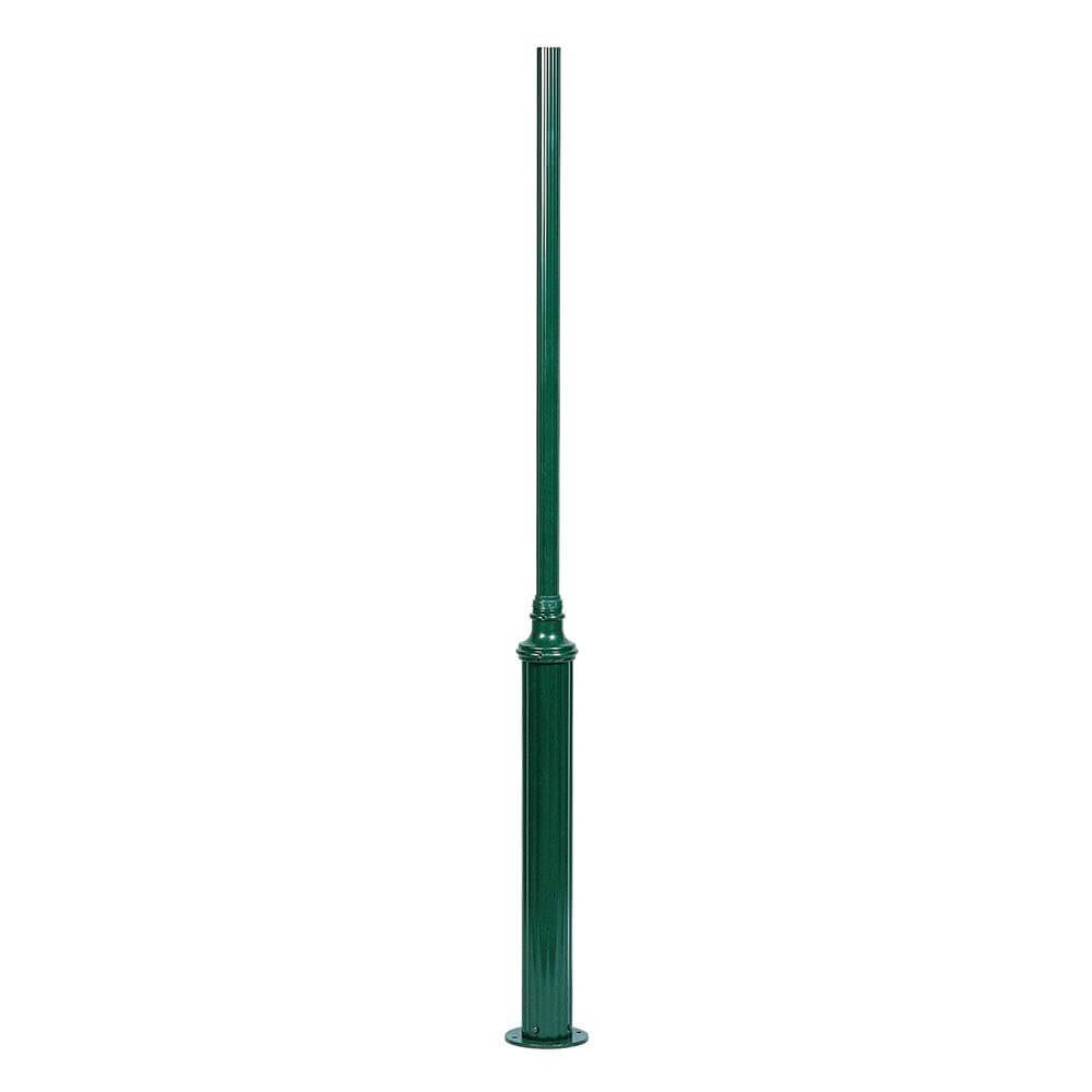 Draco Pfahl für Leuchten Grün in eleganter grüner Farbe, ideal für die Gestaltung von Außenbeleuchtung.