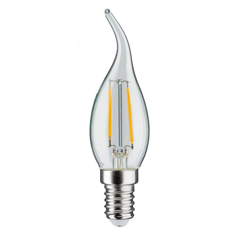 E14 2,8 W LED Filament bougie 2700 K, variable, transparent