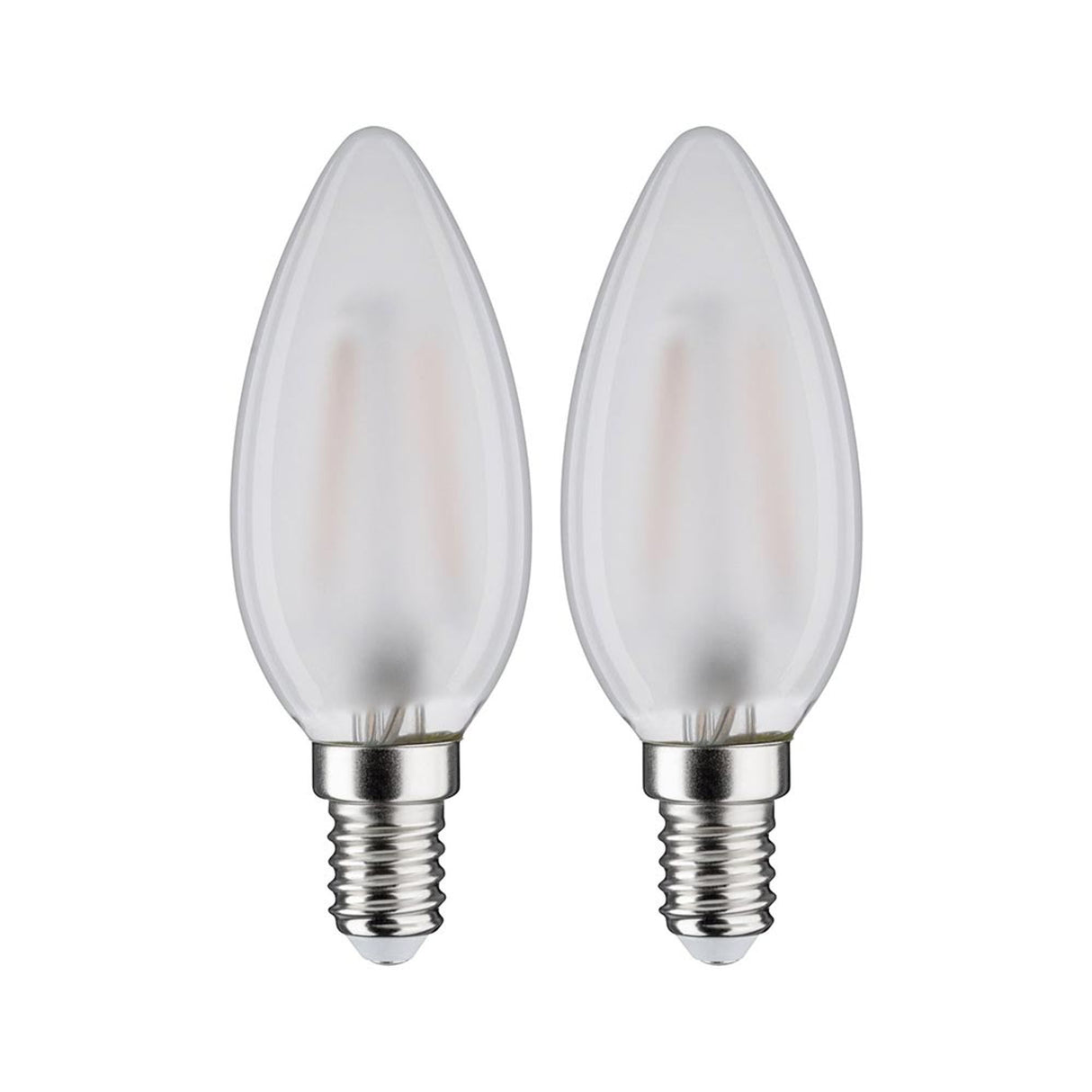 E14 3W LED Kerze 2er Pack 2700K Filament Matt