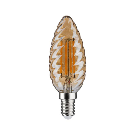 E14 4,7W Vintage LED vetro a candela intrecciato 2500K dimmerabile, oro