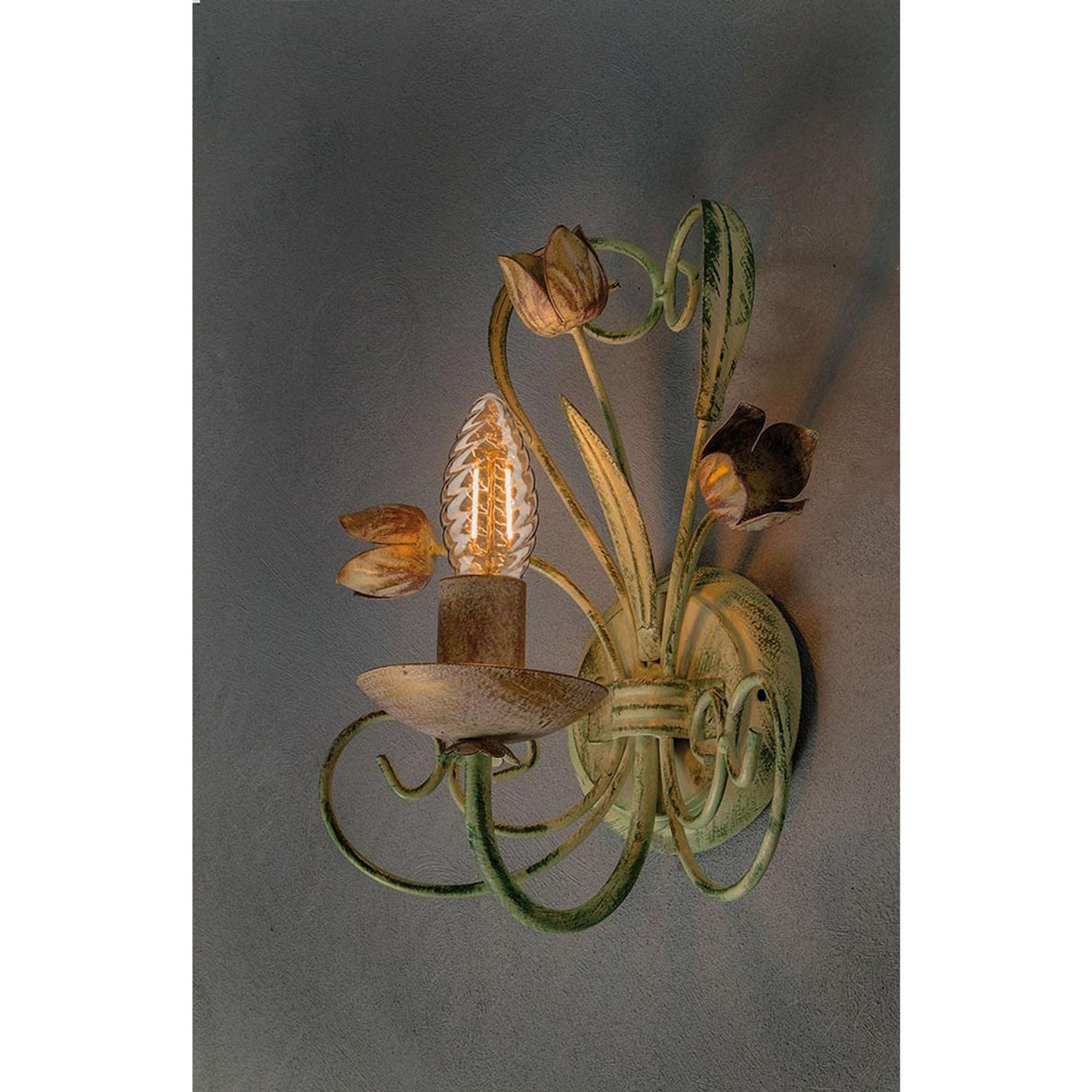 E14 4,7W Vintage LED Kerze gedrehtes Glas 2500K Dimmbar, Gold