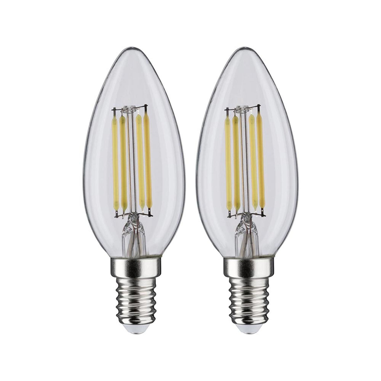 E14 4,8W LED Kerze 2er Bündel 4000K Filament Matt
