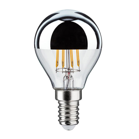 E14 4,8W LED dråbe hovedspejl 2700K dæmpbar sølv