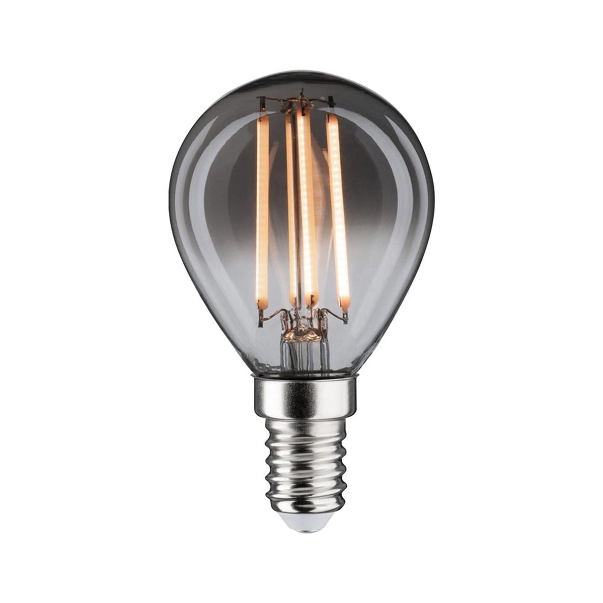 E14 4W LED Tropfen Dimmbar 1800K Rauchglas