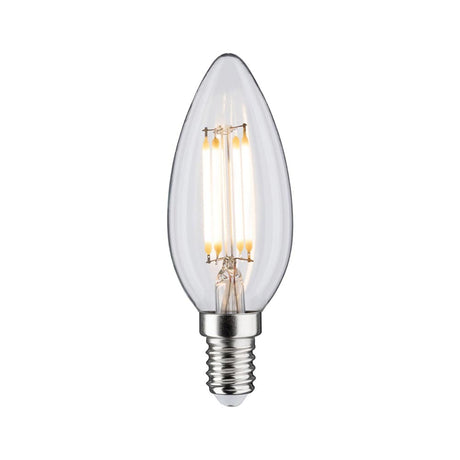 E14 5W LED kynttilä, jossa on 3-portainen himmennin 2700K filamentti kirkas
