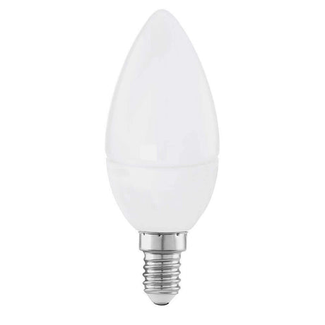 E14 LED-lysestake varm hvit 3000K, energisparende, 320 lm, 4,9 W for behagelig lys.