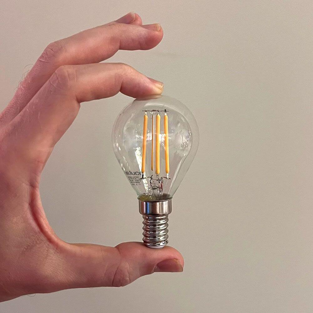 s.luce E14 LED Branco quente 2700K 350lm 4W Regulável CRI 90