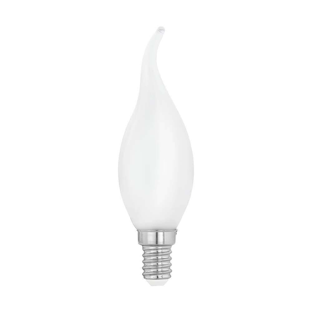 E14 LED Windstoßkerze Opal 2700K 4W - elegante, energieeffiziente Lichtlösung für stimmungsvolle Beleuchtung.