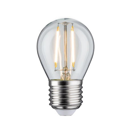 E27 2,6W Leuchtmittel 5er Bündel LED Filament 2700K Tropfen Klar