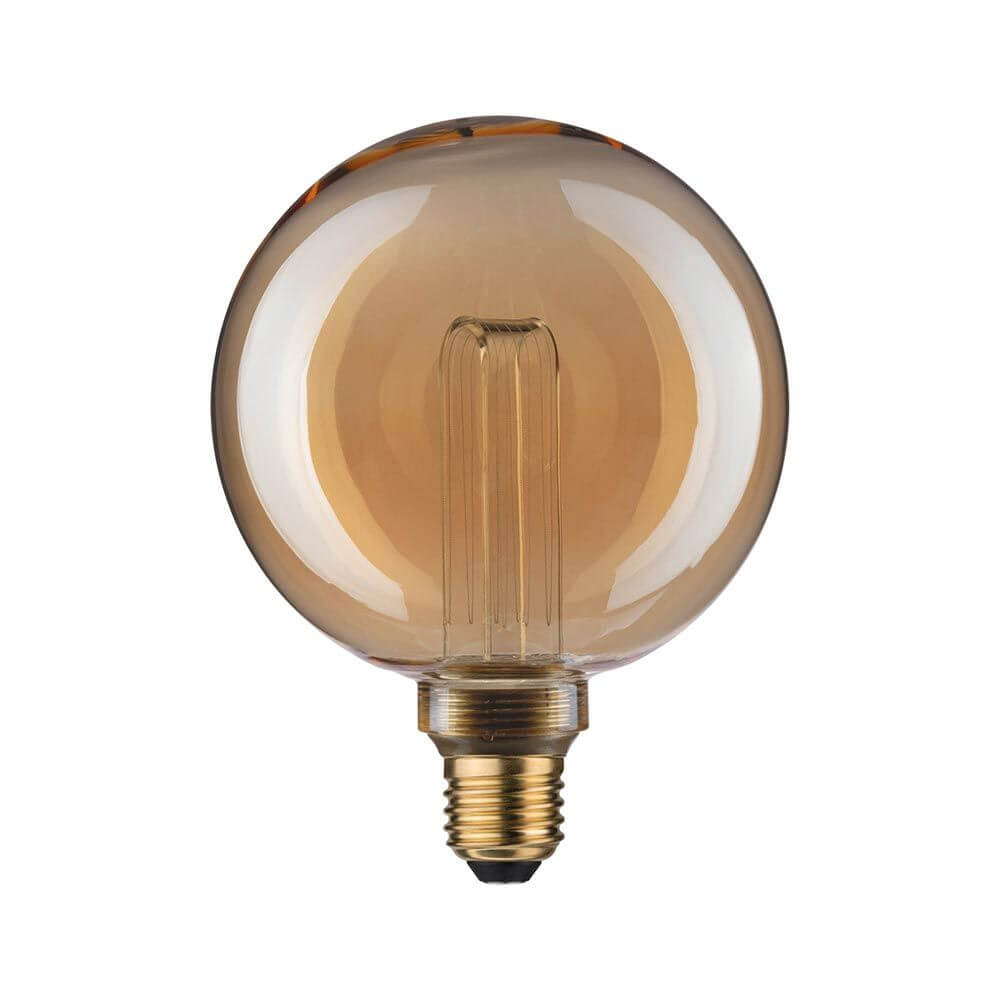 E27 3,5W LED Globe mit goldfarbenem Glas, 1800K, Vintage-Design und dekorativem Innenkolben.
