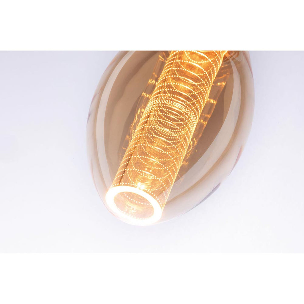 E27 3,6W LED Birne Ringmuster 1800K Dimmbar, Gold