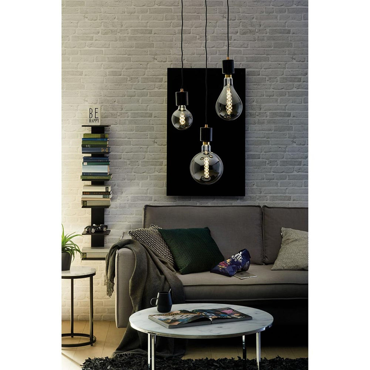 E27 4W LED Globe Dimmbar 2700K Rauchglas