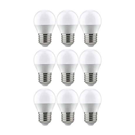 E27 5,5W LED Leuchtmittel Bündel 9er Pack (3x3) Tropfen 2700K – 9 warmweiße LED Tropfenlampen