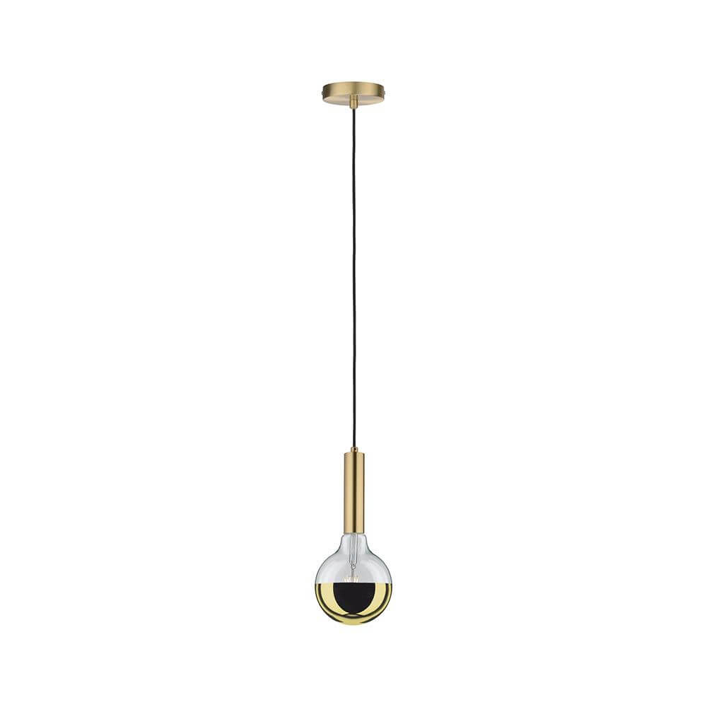 E27 6,5W LED Globe Kopfspiegel 2700K Dimmbar Gold hängend mit goldenem Design