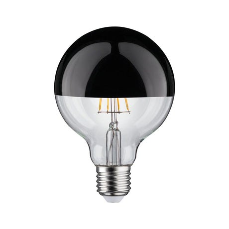 E27 6,5W LED Tête miroir globe dimmable 2700K noir