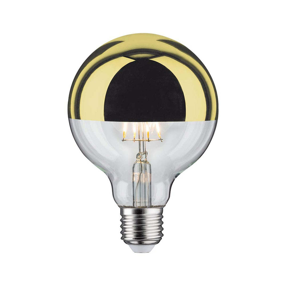 E27 6,5W LED Globe Kopfspiegel Gold 2700K Dimmbar