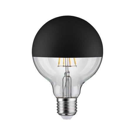 E27 6,5W LED Globo cabeza espejo 2700K negro-mate regulable