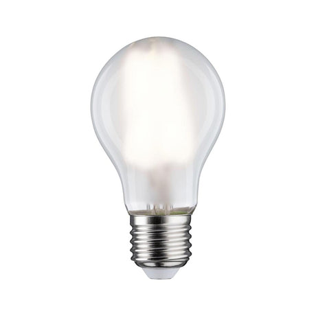 E27 LED 7W Birne Filament Matt 4000K, mattes LED-Leuchtmittel mit E27 Sockel für neutralweißes Raumlicht