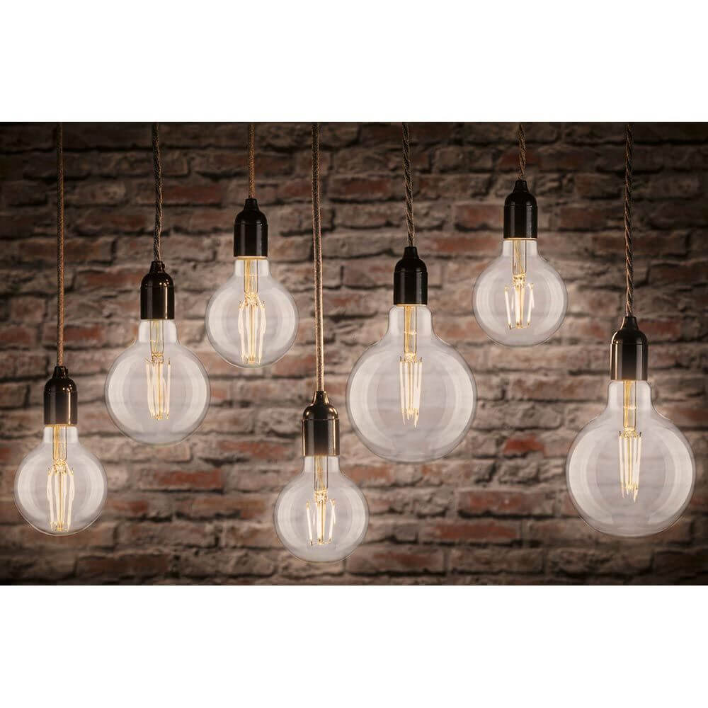 E27 9 LED Globe Filament 2700K Klar