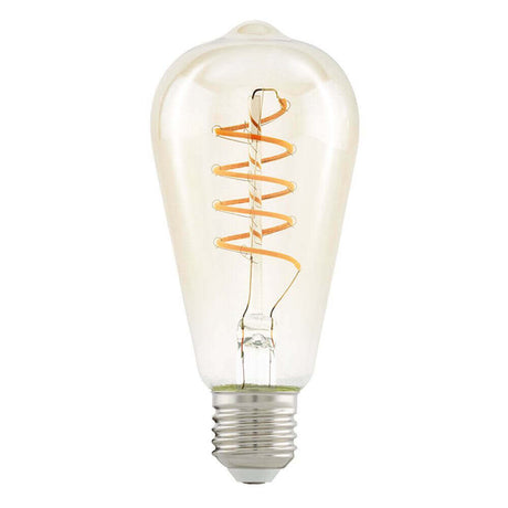E27 LED Spirale Extra Warmweiß 2200K 260lm 4W Glühbirne mit spiralförmigen Glühfäden