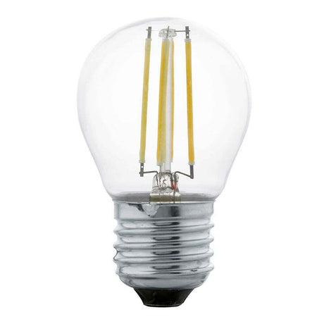 E27 LED Retro Globe Warmweiß 350lm 4W in klarer Glühbirne mit nostalgischem Design und modernster LED-Technologie.