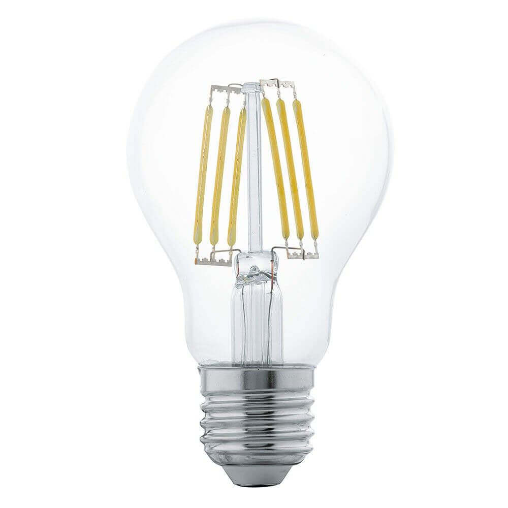 Retro E27 LED Glühbirne warmweiß 2700K, 550lm, 6W, energieeffizient und nachhaltig.