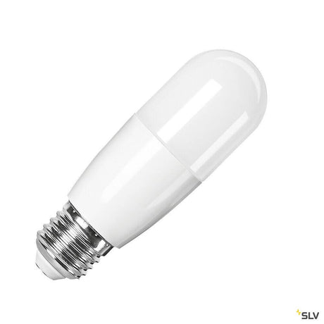 E27 LED Lampe weiß 8W Cri90 240° Stabform mit E27 Gewinde, Frontansicht