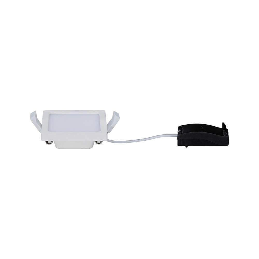 EBL Set Panel Areo eckig IP23 LED 1x5W 3000K 80x80mm Weiß – eckiges LED-Panel mit schmalem Rand und einfacher Montage.