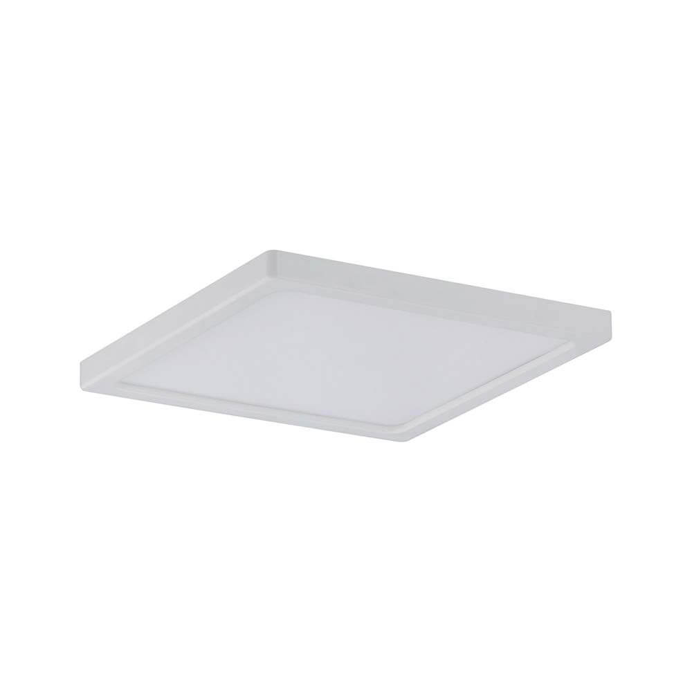 EBL Set Panel Areo eckig IP23 LED 1x8W 3000K 120x120mm Weiß, quadratisches LED-Panel mit mattem weißen Rand.