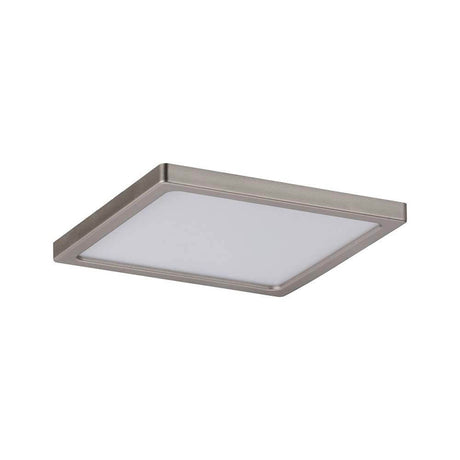 EBL Set Panel Areo carré IP23 LED 1x8W 3000K 120x120mm Nickel mat, plafonnier carré LED en nickel mat.