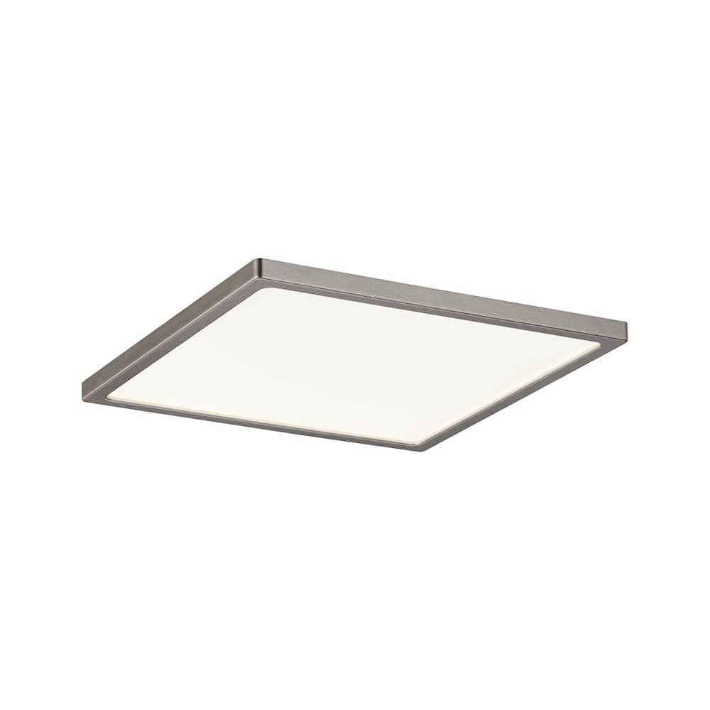 EBL Set Panel Areo eckig dim IP44 1x12W 3000K Nickel-Matt