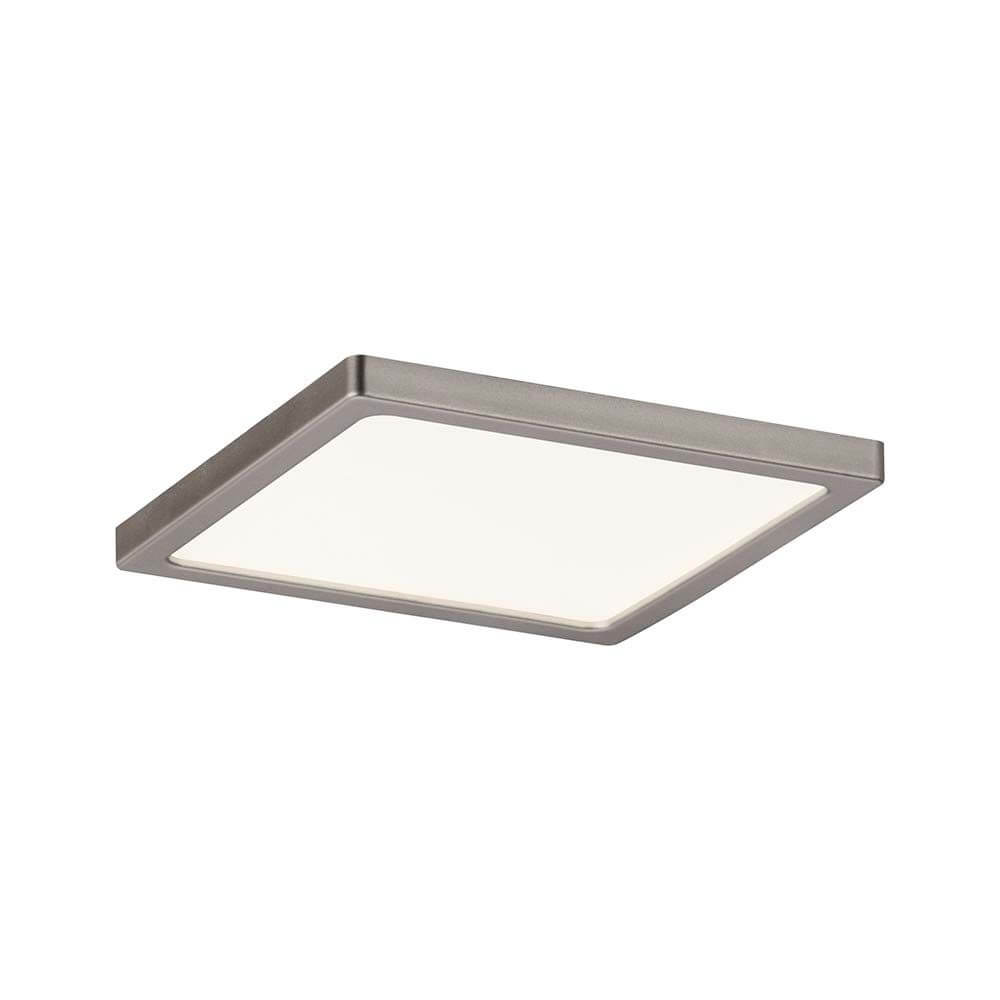 EBL Set Panel Areo eckig dim IP44 1x8W 3000K 120x120mm Nickel-Matt LED Einbaupanel in nickel-matt.