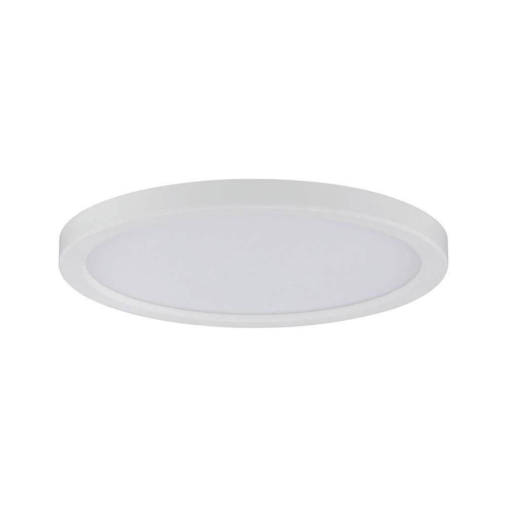EBL Set Panel Areo rund IP23 LED 1x8W 3000K 120mm Weiß in schmalem, mattem Design.