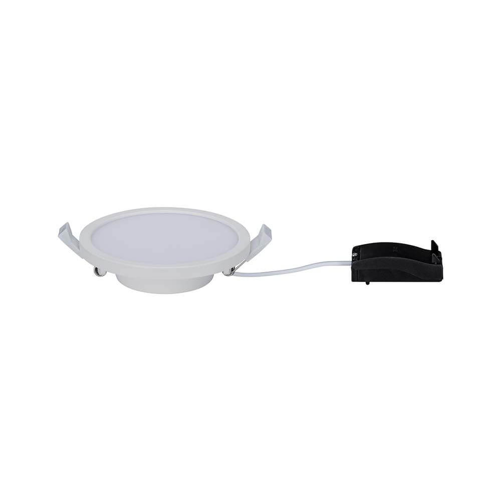 EBL Set Panel Areo rund IP23 LED 1x8W 3000K 120mm Weiß mit Zuleitung und Befestigungsmaterial