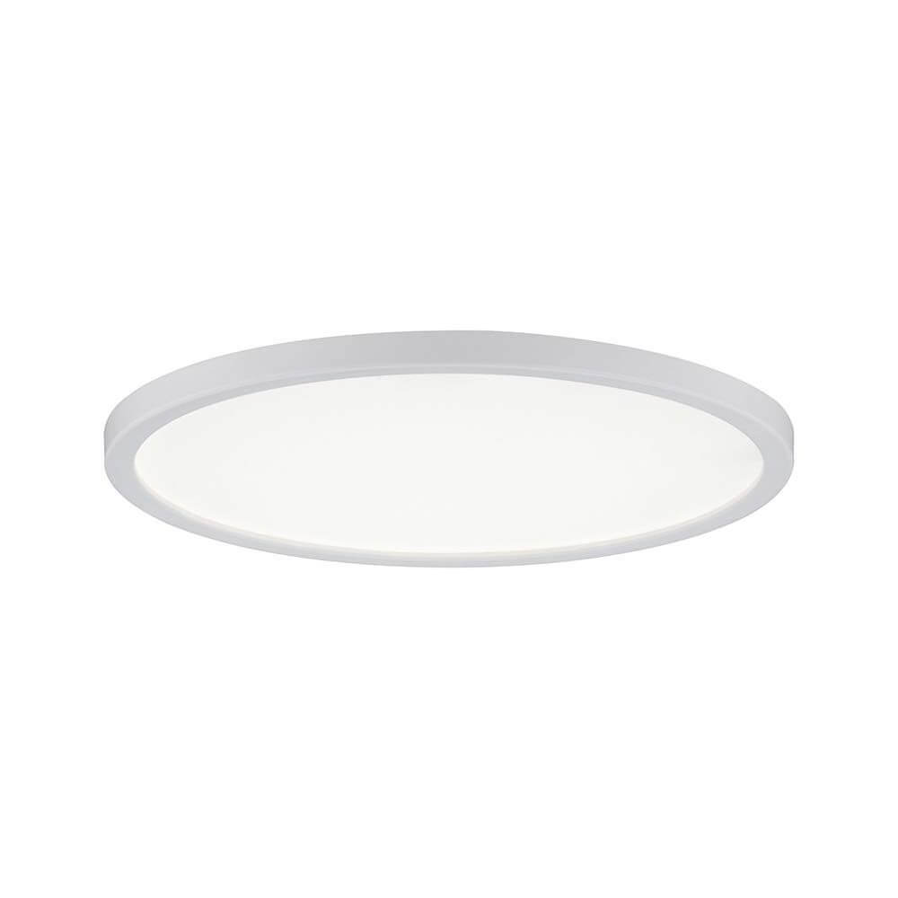 EBL Set Panel Areo rund dim IP44 1x12W 3000K 180mm Weiß mit schmalem Rand und mattem Gehäuse