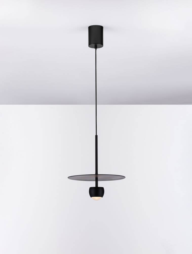 Edem LED Pendelleuchte Ø 30cm 3000K in modernem Design, schwarze Pendelleuchte für stilvolle Beleuchtung.
