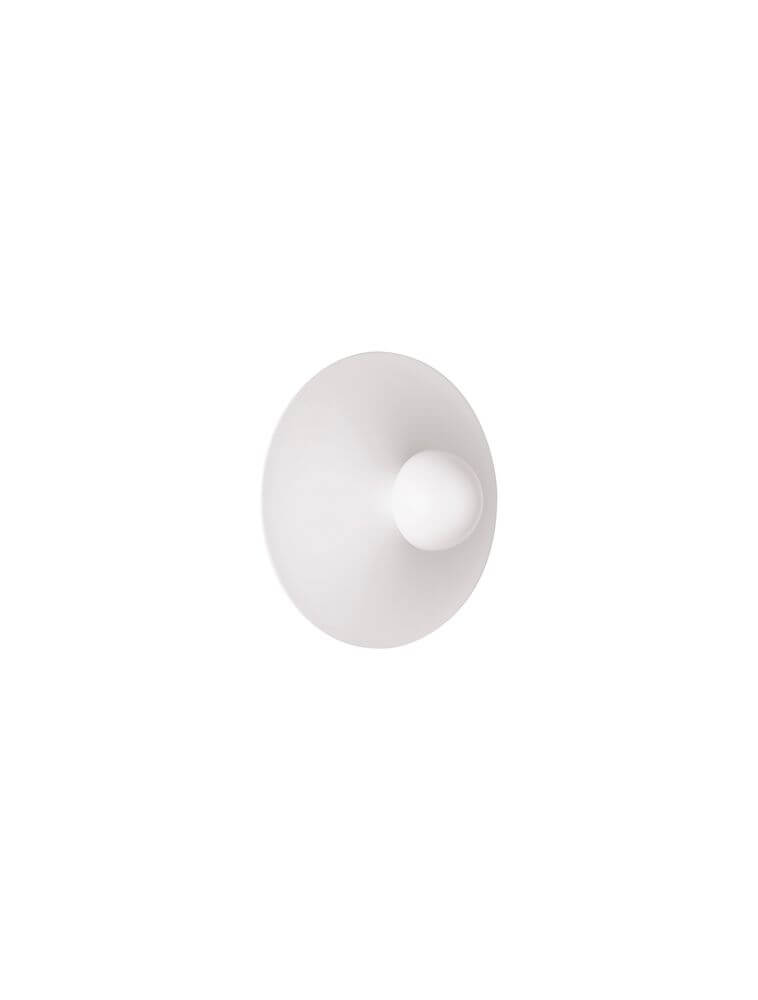 Edem LED Wandleuchte Ø 25cm 3000K in modernem Design mit rot beschichtetem Aluminium.
