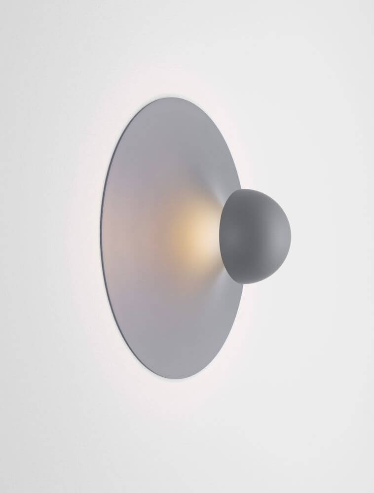 Edem LED Wandleuchte Ø 25cm 3000K in modernem Design aus Aluminium, atmosphärisches Licht für stilvolle Räume.