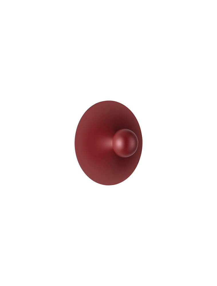 Edem LED Wandleuchte Ø 25cm 3000K in rot beschichtetem Aluminium